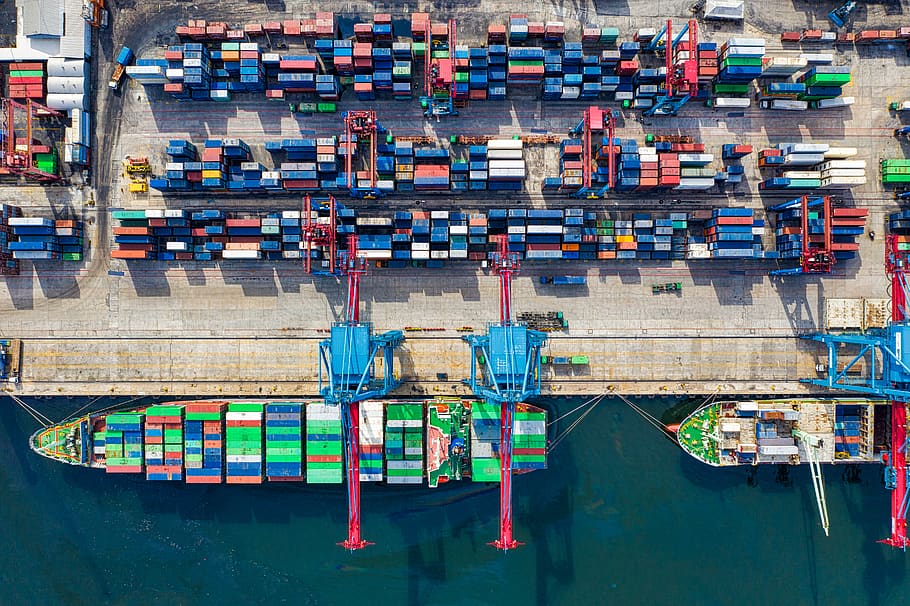 birds-eye-view-photo-of-freight-containers